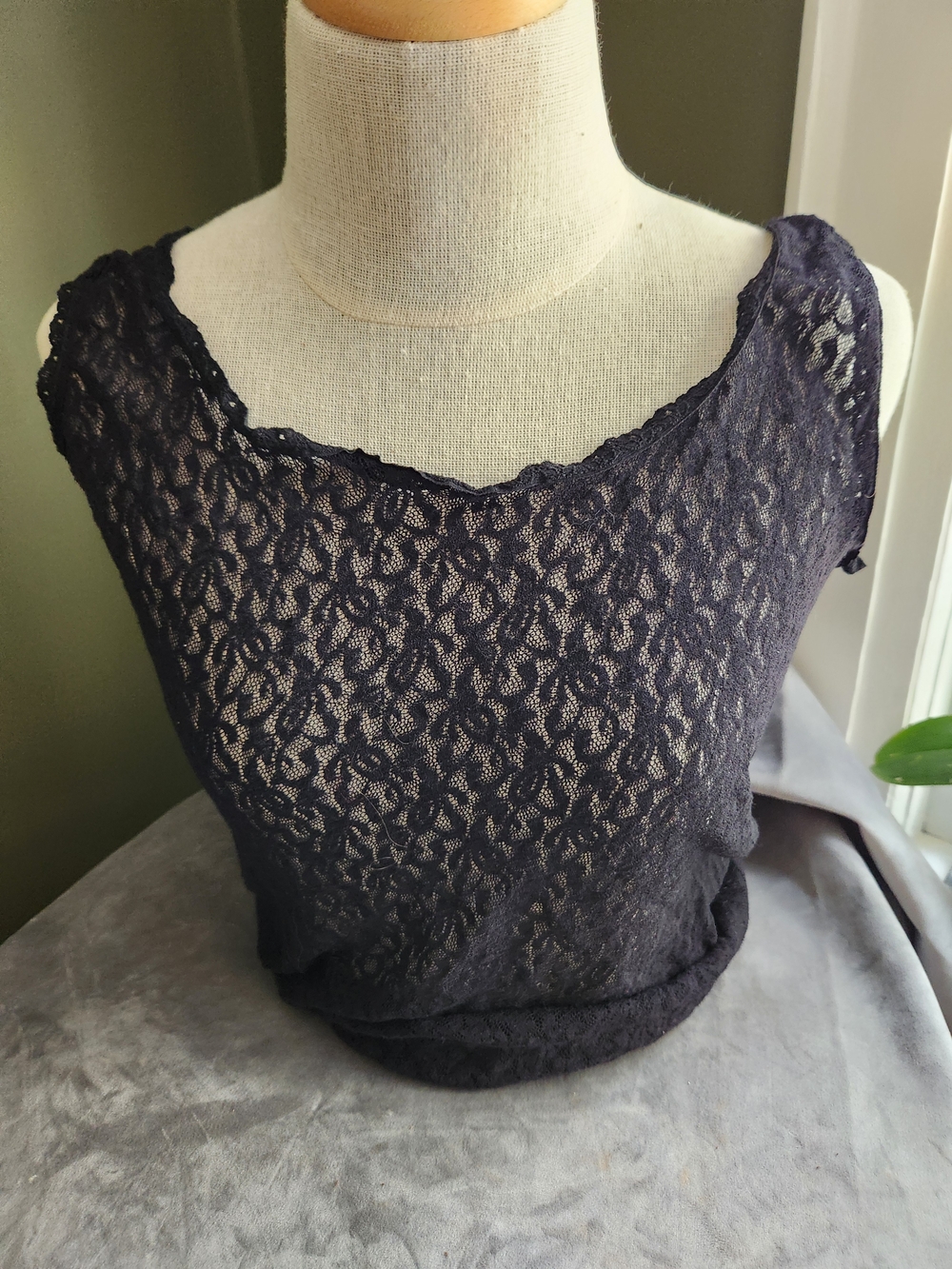 Black Lace Camisole - See through